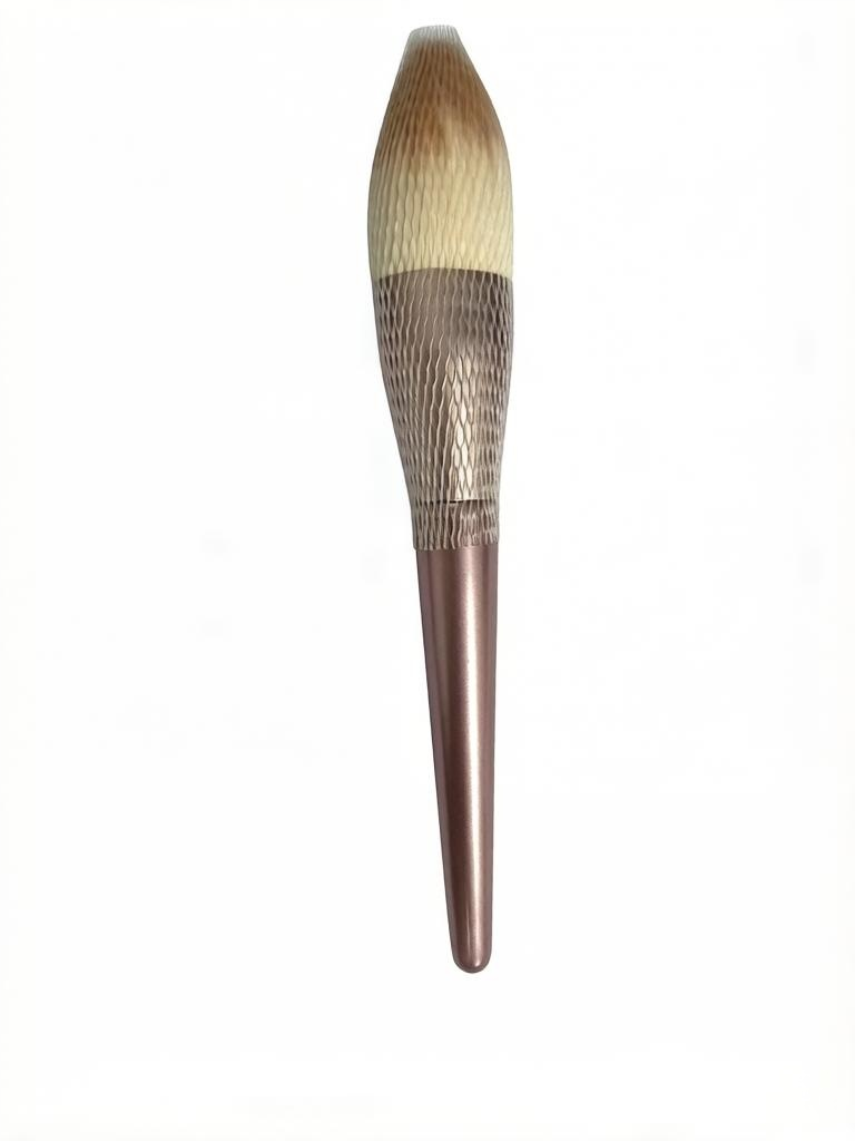 11 pieces of high-end copper-colored wooden-handle makeup brushes