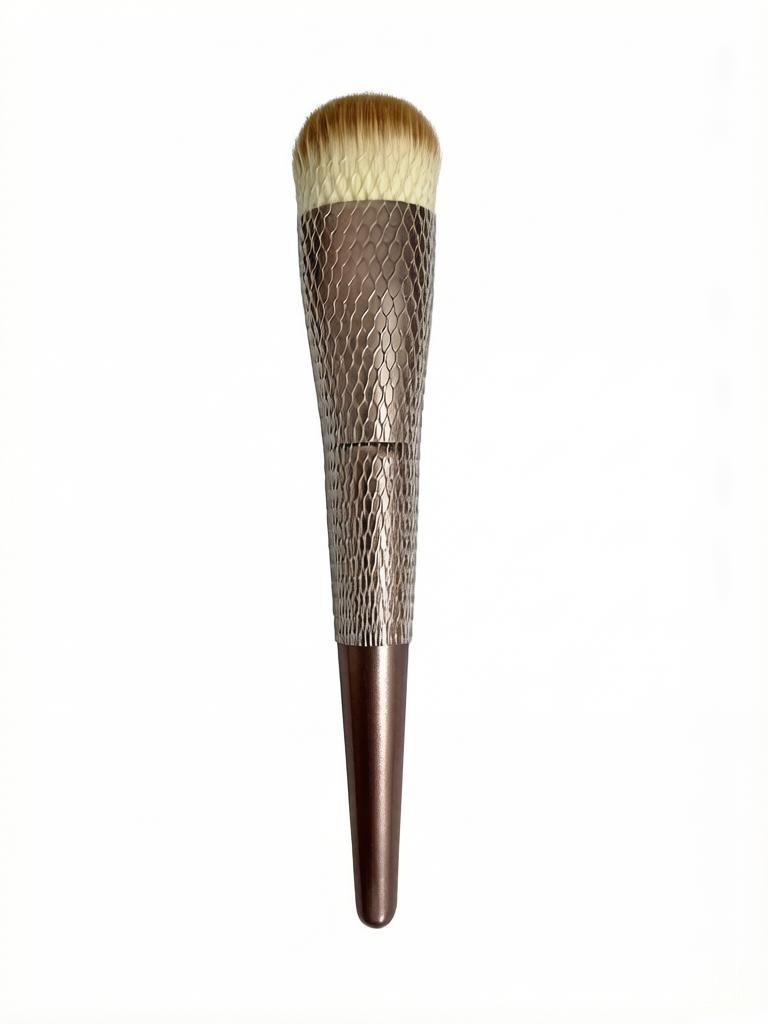 11 pieces of high-end copper-colored wooden-handle makeup brushes