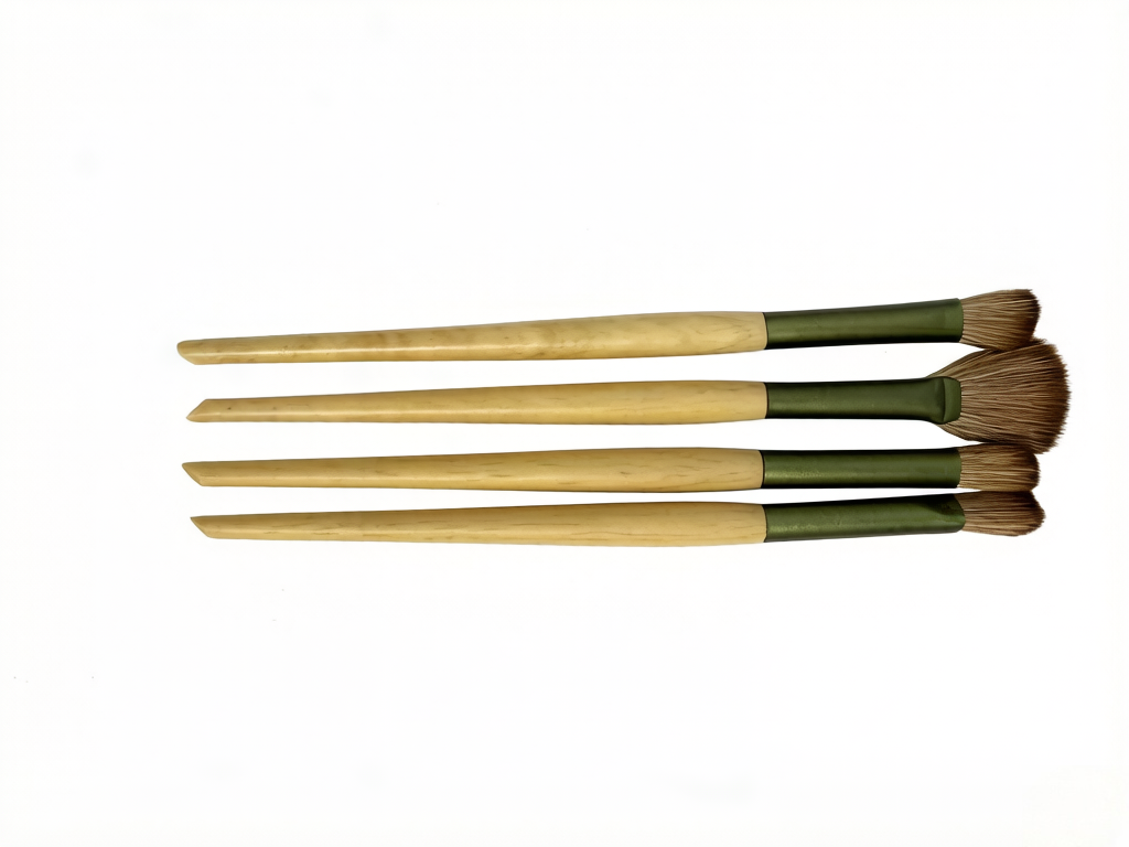 High-end 10-piece oak handle makeup brushes