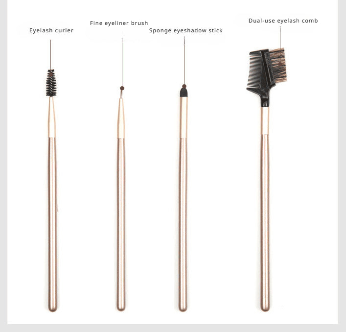 24 brushes in champagne color