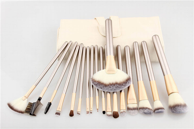 24 brushes in champagne color