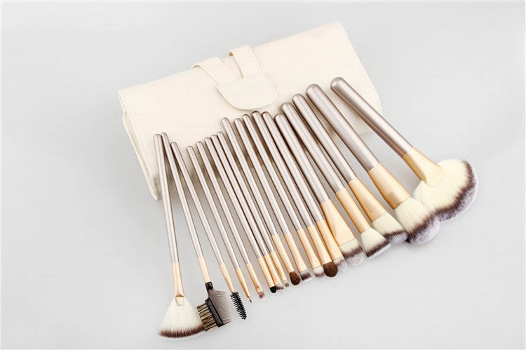 24 brushes in champagne color