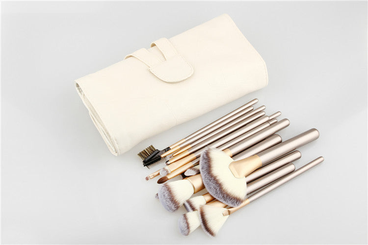 24 brushes in champagne color