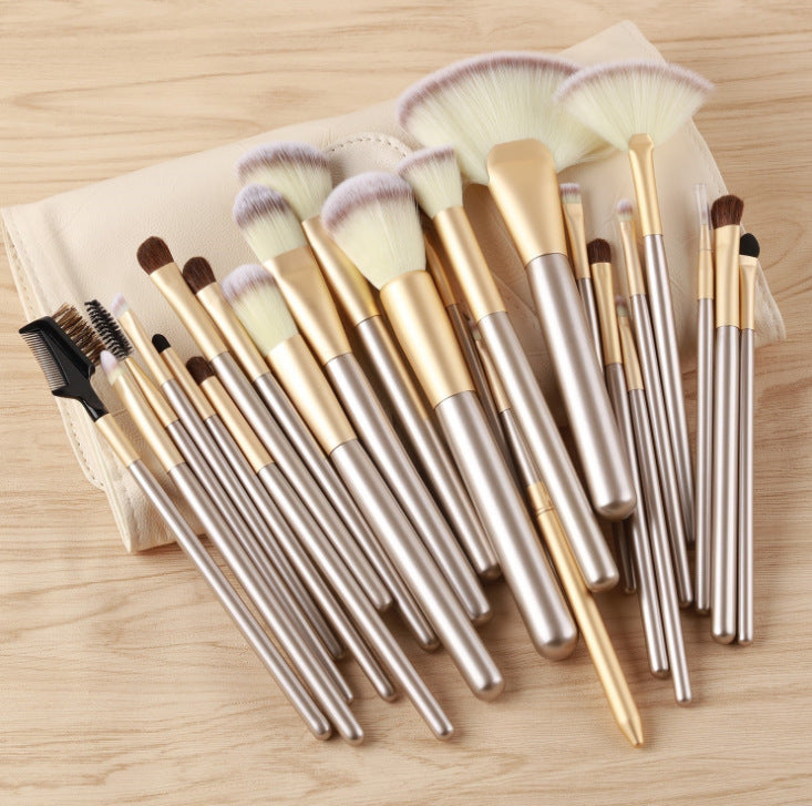 24 brushes in champagne color