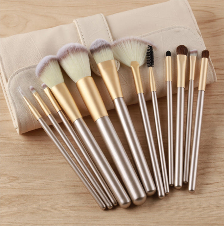 24 brushes in champagne color