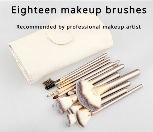 24 brushes in champagne color