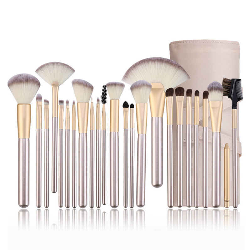 24 brushes in champagne color