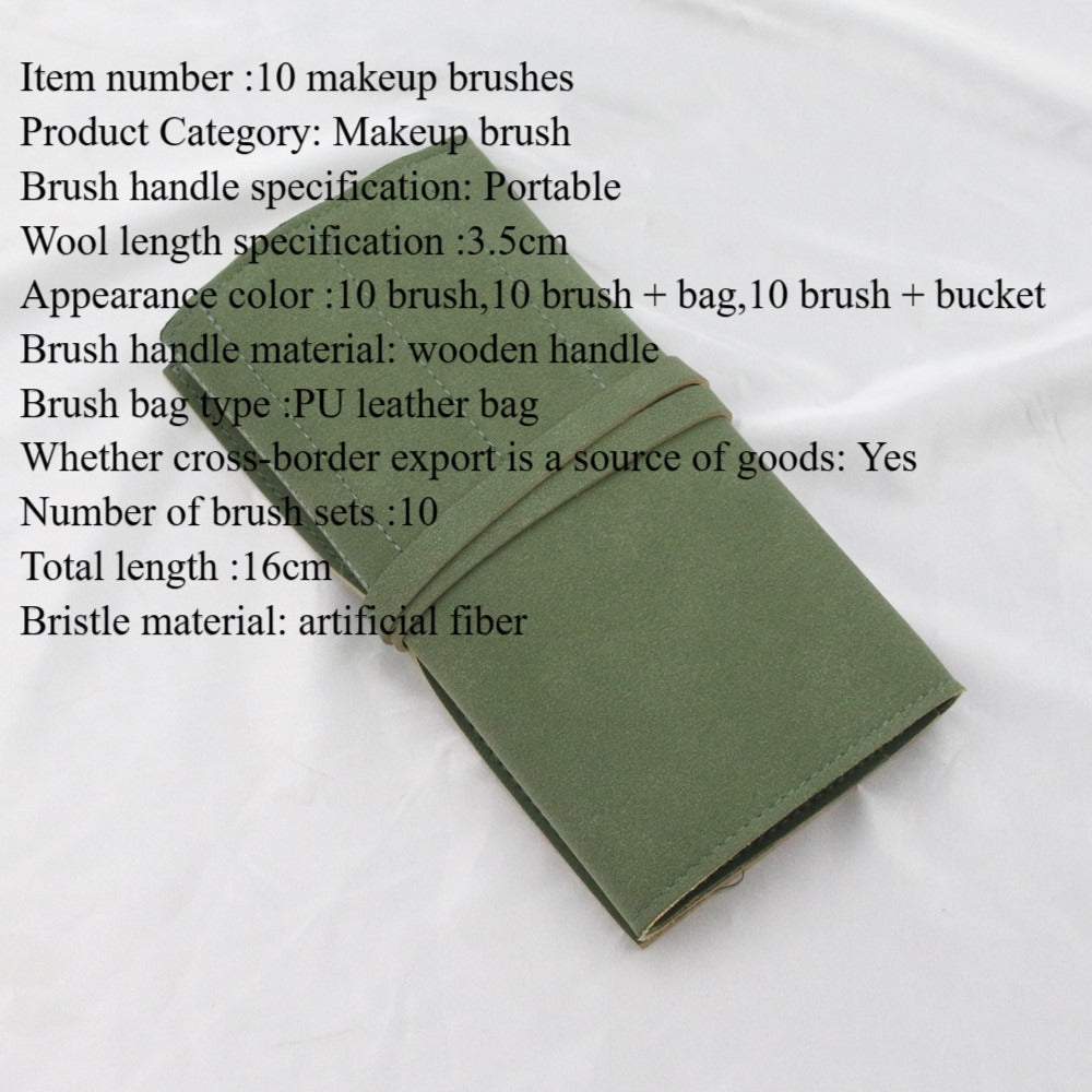 10 blue makeup brushes