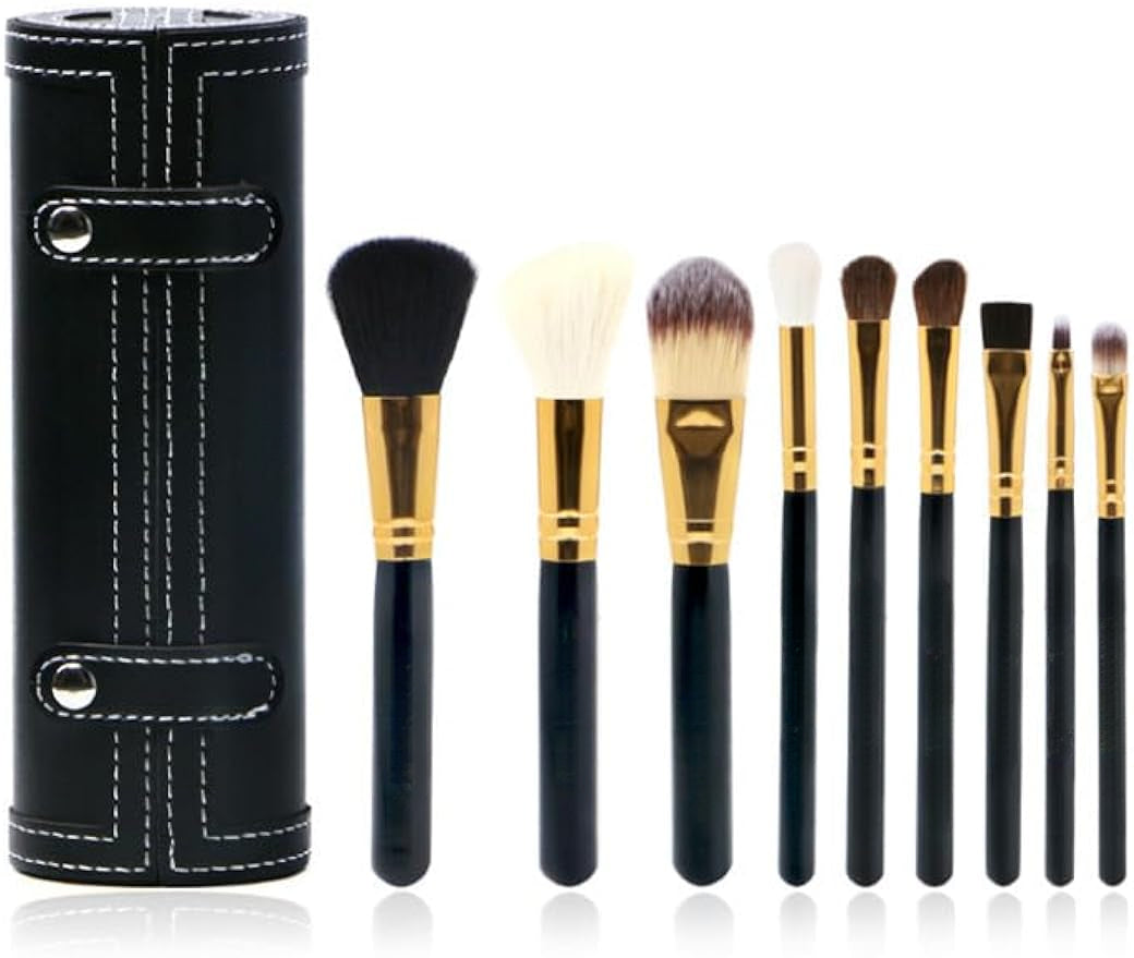 9 black makeup brushes
