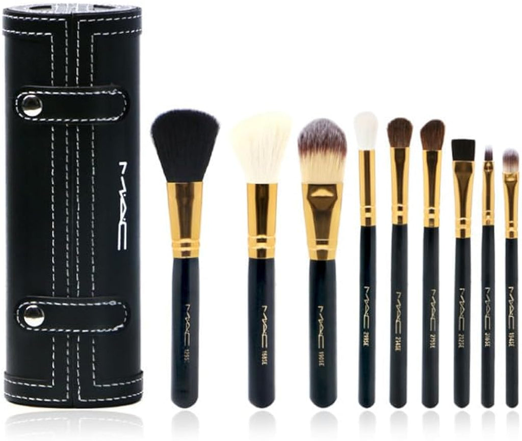 9 black makeup brushes